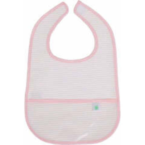 The Wipe It Bib, Pink Stripe - Apple of My Isla Bibs | Maisonette