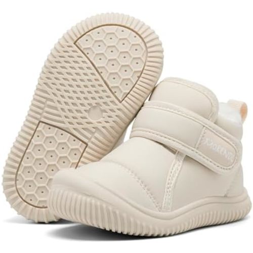 MORENDL Toddler Snow Boots Baby Booties Infant Winter Shoes First Walking Shoes