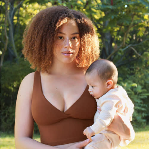 Natrelax® Crossover Nursing Crop Tank Top