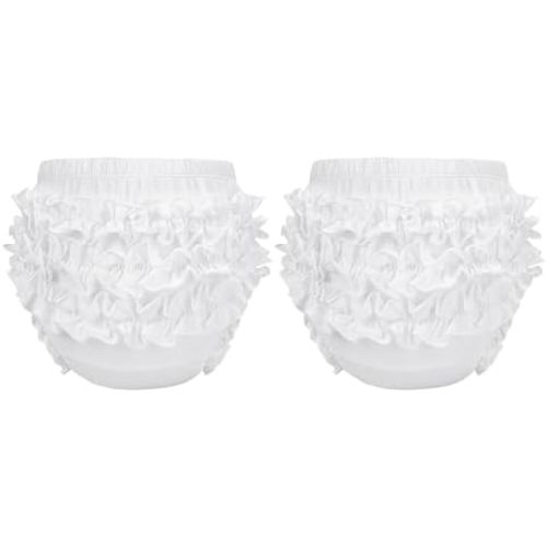 Durio Baby Bloomers for Toddler Girls Ruffle Diaper Covers for Girls Cute Cotton Baby Girl Shorts