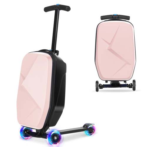 Advwin Luggage Carry On Scooter Suitcase for Kids Airline Travel