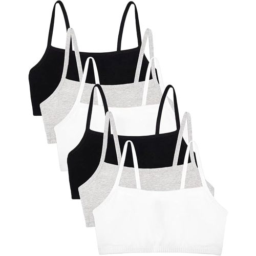 Fruit of the Loom Womens Spaghetti Strap Cotton Pullover Sports BraSports Bra