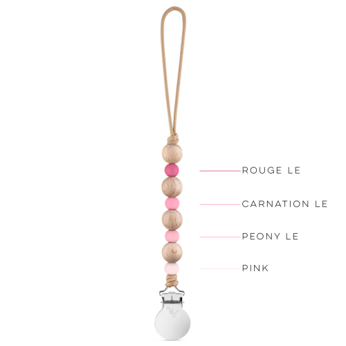 Ruth Cutie Clip - Beaded Teething Pacifier Clip – Ryan And Rose