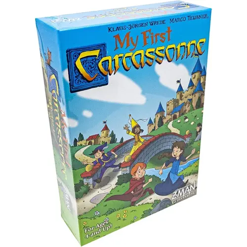 Asmodee My First Carcassonne Board Game - Medieval Strategy Game with Colorful Tile Placement, Family Fun for Kids & Adults, Ages 4+, 2-4 Players, 30 Minute Playtime