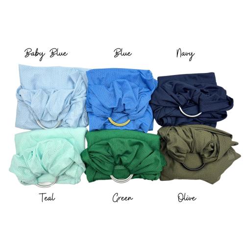 Baby Ring sling, Baby carrier, Summer Water Ring Sling, Safe baby wearing, Breathable, many colors available, Mesh baby wrap carrier