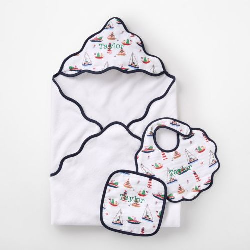 Boat Parade- 3-Piece Baby Bath Gift Set