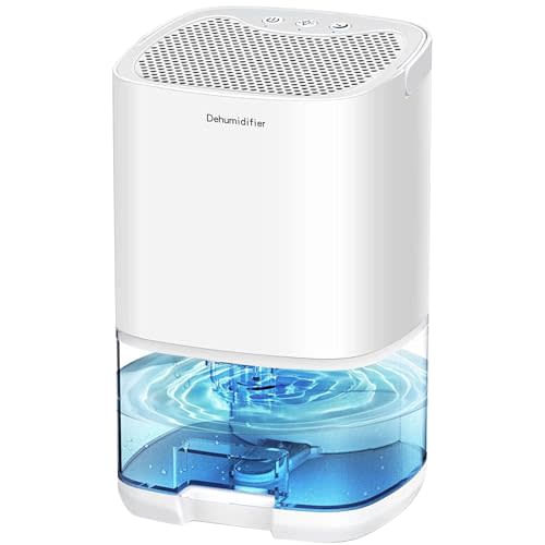 MADETEC Dehumidifiers for Home 35OZ Small Dehumidifier for Bedroom 2500 Cubic Feet(350sq ft) with 7 LED Lights, Ultra Quiet & Auto Shut off Dehumidifier for Bathroom Basement Closet Garage RV, Closet