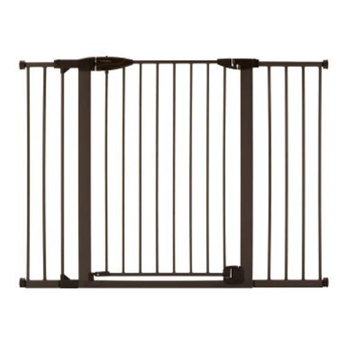 Toddleroo by North States Riverstone Extra Tall And Wide Baby Gate - Graphite - 29.75"-52" Wide