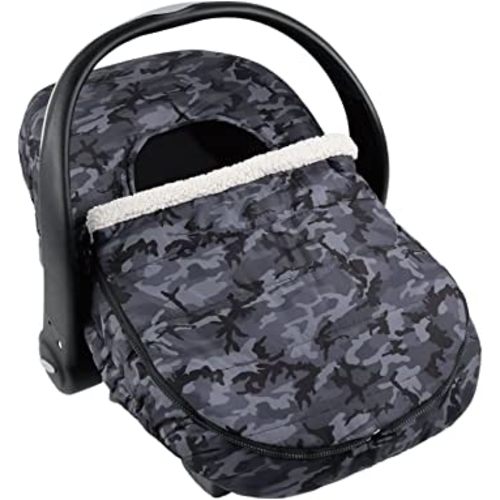 The Peanutshell Car Seat Cover - Protective Covers for Baby Boy, Easy to Clean Accessories, Weather-Resistant Infant Winter Car Seat for Baby Carseat - Black Camo