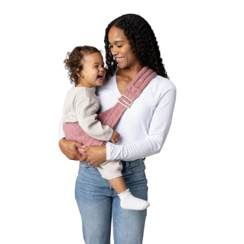 Mabē Monarch Toddler Sling Carrier – Ergonomic Hip Carry Support for Toddlers – Adjustable and Breathable Sling for Easy Up/Down & Comfortable Holding (16–45 lbs, Mauve Wings)