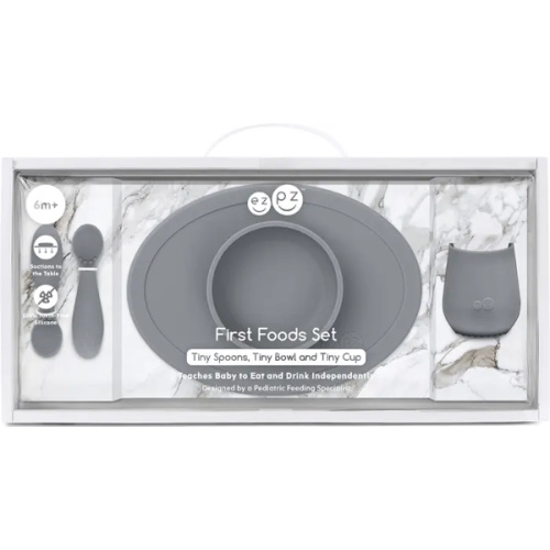 EZPZ First Foods Set, Gray