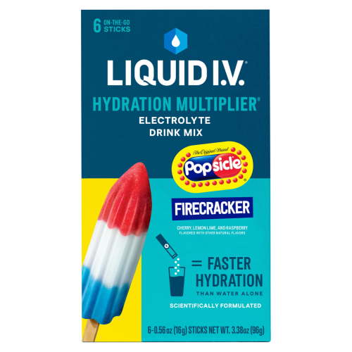 Liquid I.V.® Popsicle Firecracker Hydration Multiplier® Powdered Electrolyte Drink Mix, 6 Count Packets