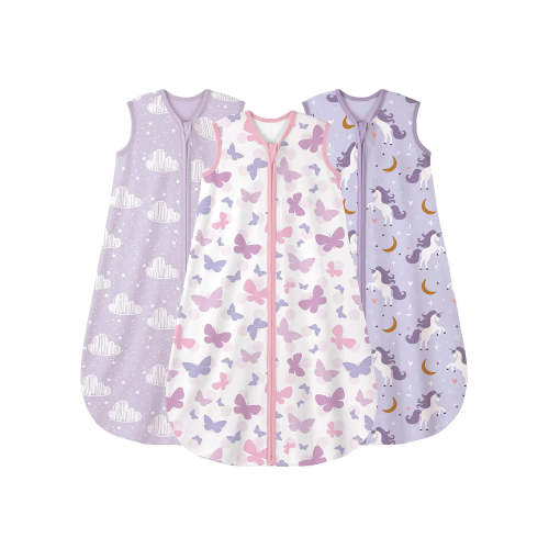 3 Pack Sleep Sacks,Cotton-0.5 TOG
