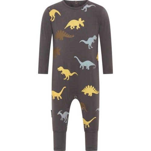 Dino Print Cotton Romper, 3-6M