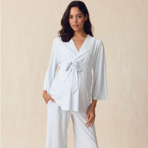 LAKE | Women | DreamModal™ Pajamas | Fog Maternity Kimono Bundle