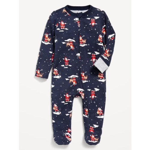 Old Navy 2-Way-Zip Printed Sleep & Play Footed One-Piece for Baby
