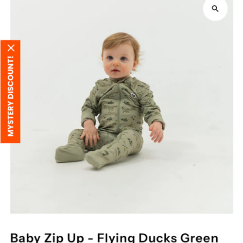 Baby Zip Up - Flying Ducks Green – BURLEBO