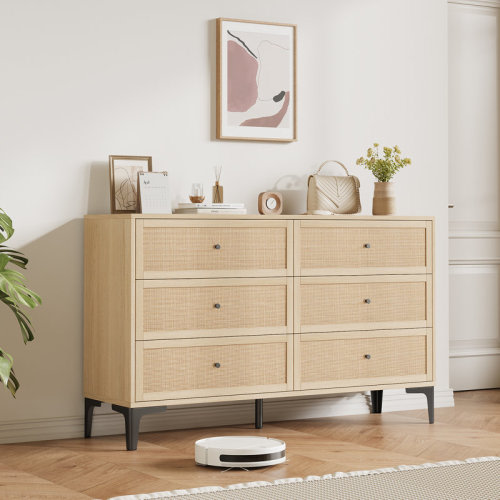 Bay Isle Home™ 6 Drawer Dresser Dresser & Reviews | Wayfair
