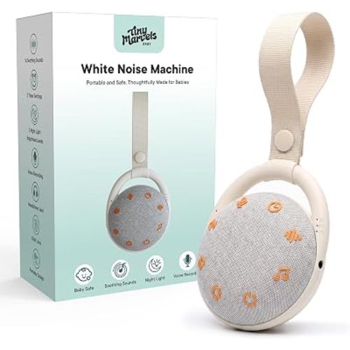 Tiny Marvels Portable Sound Machine & Sleep Soother for Baby(35H Use)