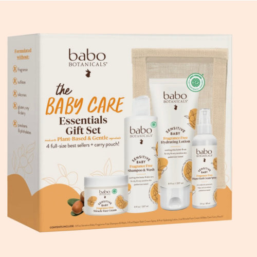 Babo Botanicals: Sensitive Baby Care Essentials Gift Set