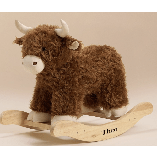 Highland Cow Critter Plush Nursery Rocker | Pottery Barn Kids