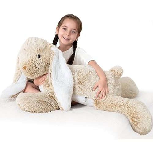 BENINY 31 Inch Giant Bunny Stuffed Animal, Large Rabbit Plush Toy