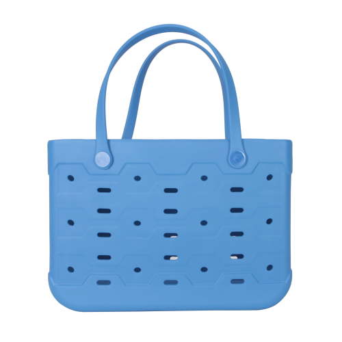 Mainstays Large All Purpose Flex Laundry Tote, Blue Isle – Waterproof & Washable – 18" W x 8.75" D x 13" H