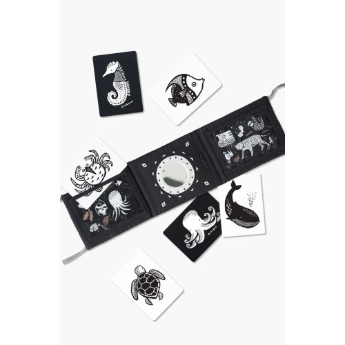 Tummy Time Gallery with Mirror and Art Cards for Baby Bundle