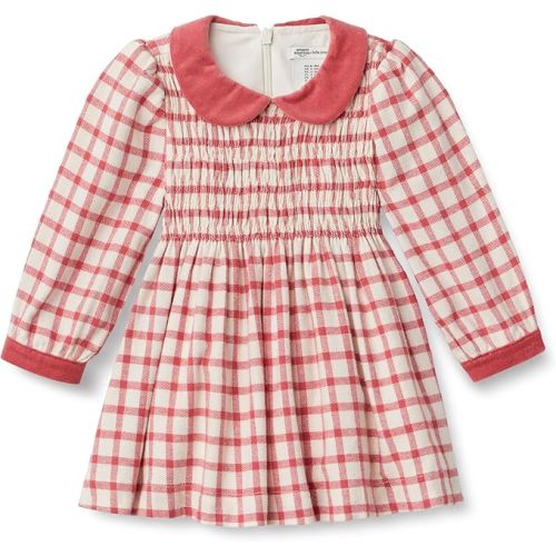 Amazon Essentials x Sofia Grainge Toddler and Baby Girls' Long Sleeve Flannel Dress