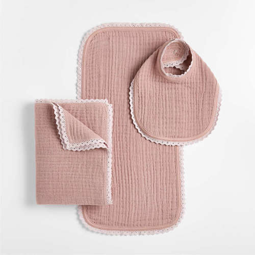 Supersoft Hushed Violet Organic Cotton Gauze Serenade Gift Set