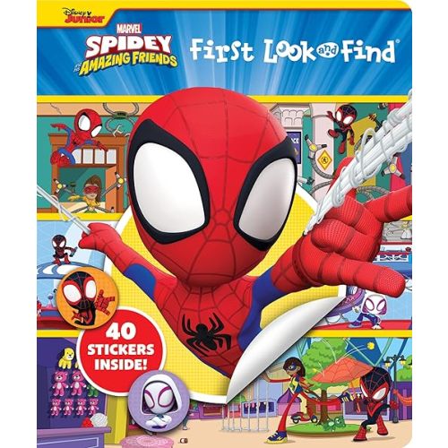 Marvel Spider-man - Spidey and His Amazing Friends - First Look and Find Activity Book with 40 Stickers - PI Kids Hardcover – September 17, 2024