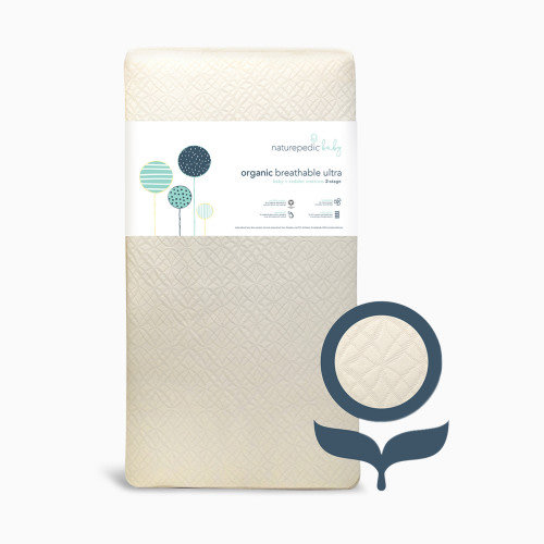 Naturepedic Organic Ultra Breathable Innerspring 2-Stage Baby Crib & Toddler Mattress