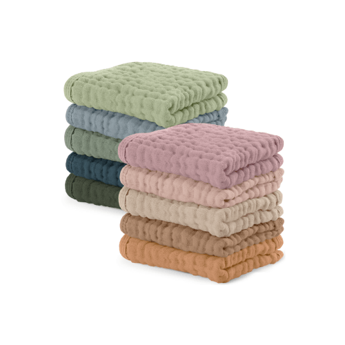 Muslin Washcloths - Pack of 10