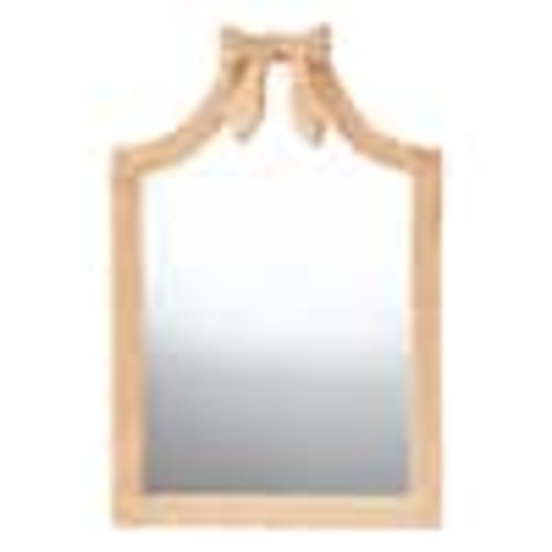 bali & pari Creusa Honey Rattan 24 in. W x 37 in. H Mirror 266-14573-HD