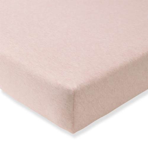 Solid Organic Cotton BEESNUG® Fitted Crib Sheet - Sandy Pink