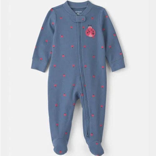 Baby Girl Ladybug Snug Fit Sleep & Play Pajamas - Blue | Carter's