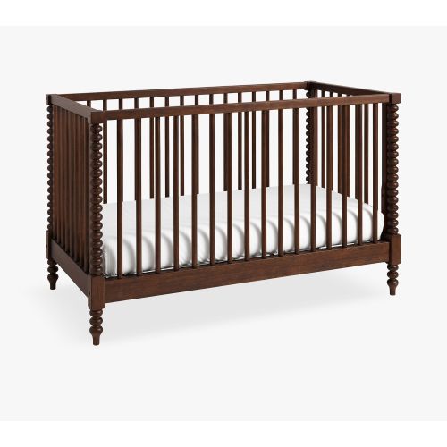 Chris Loves Julia Turned Wood Convertible Crib, Heritage White, UPS Delivery