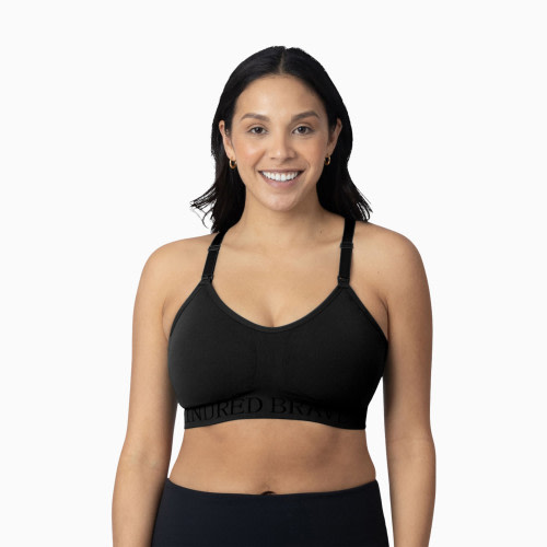 Sublime Hands-Free Pumping & Nursing Sports Bra - Black