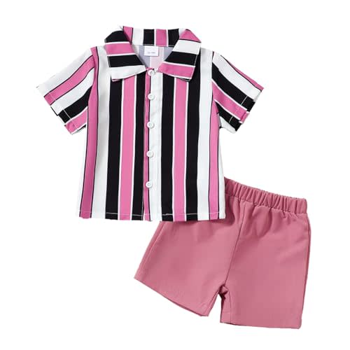 KIMI BEAR Toddler Boys Clothes Baby Boy Outfit Summer Shirt Little Boy Shorts Set Cotton Clothes for Boys