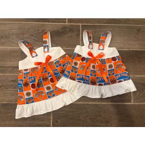 NY Knicks Basketball Baby Toddler Girls Dress * You Choose the Size * - Etsy