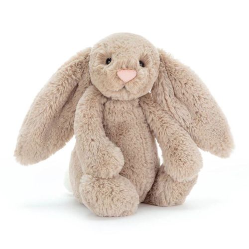 Jellycat Bashful Beige Bunny Medium Plush – Soft Cuddle Toy – The Natural Baby Company