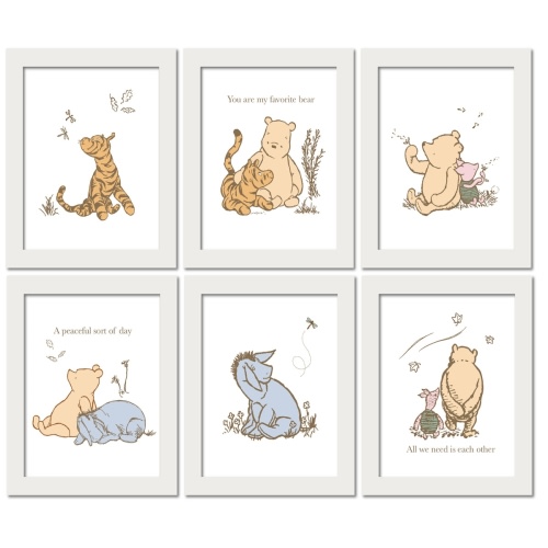 Classic Pooh Unframed Wall Art