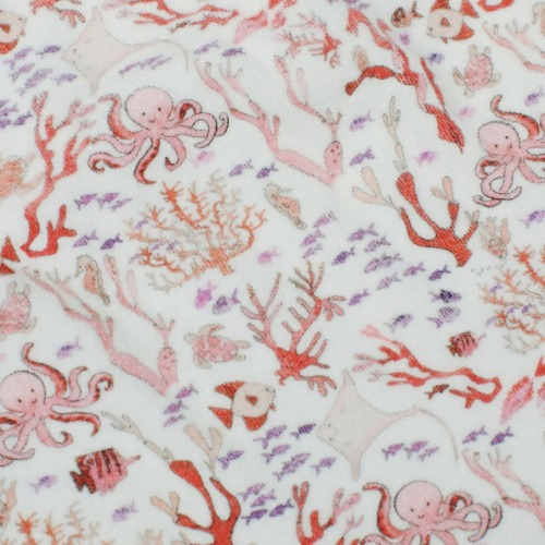 Hooded Bath Towel - Rosy Coral Reef
