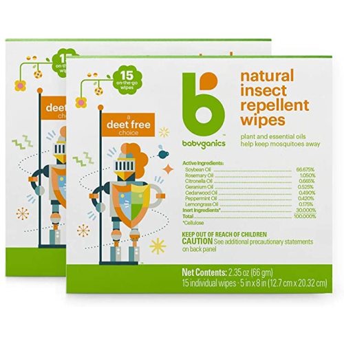 Babyganics Insect Spray, 6oz, 2 pack, Made with Plant and Essential Oils, Packaging May Vary