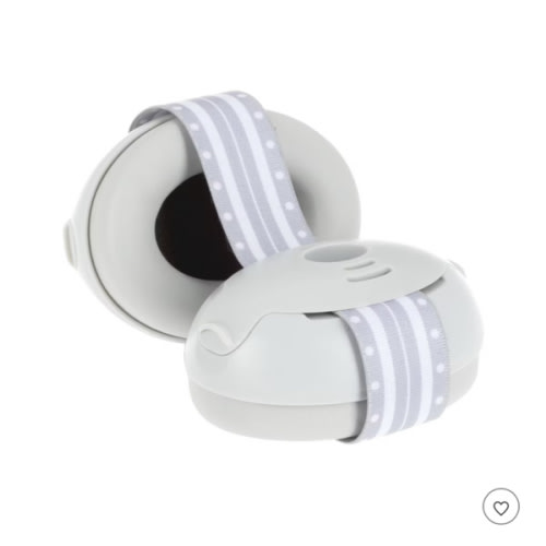 Nuby Baby Earmuffs With Travel Bag - Gray
