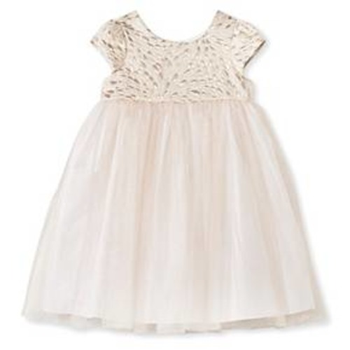 Infant Toddler Girls' Brocade Dress Gold - Cherokee