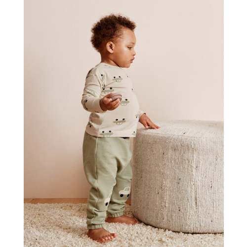 Baby Long Sleeve T-Shirt & French Terry Pants Set | Hanna Andersson