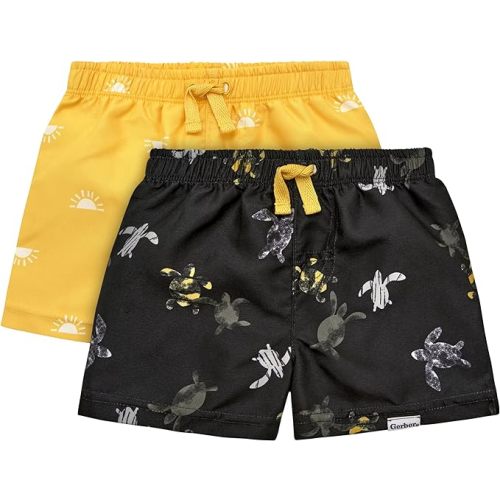 2-Pack Baby & Toddler Boys Surf Swim Trunks