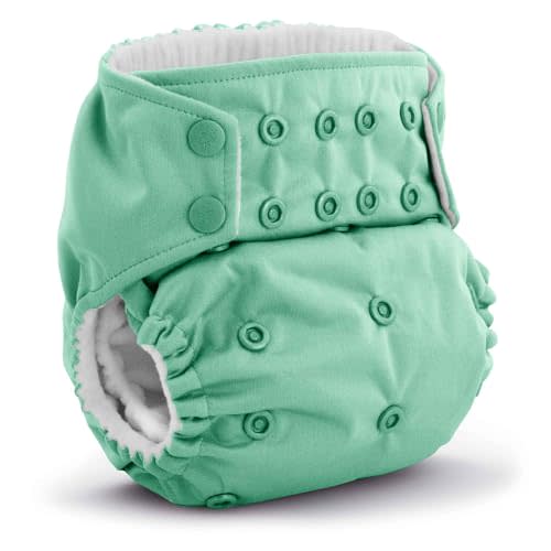 Kanga Care Rumparooz Cloth Diaper Reusable One Size Pocket Diaper with patented Inner Double Gusset 2 pcs Microfiber Insert Soaker (6-40+ lbs) - Sweet