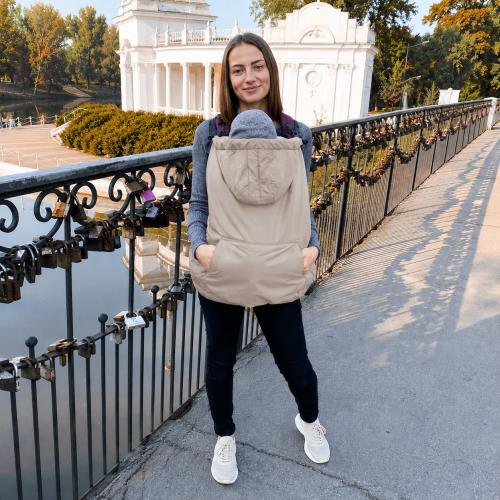 Universal Baby Carrier Cover: Windproof, Rain-Resistant, Fleece Lined